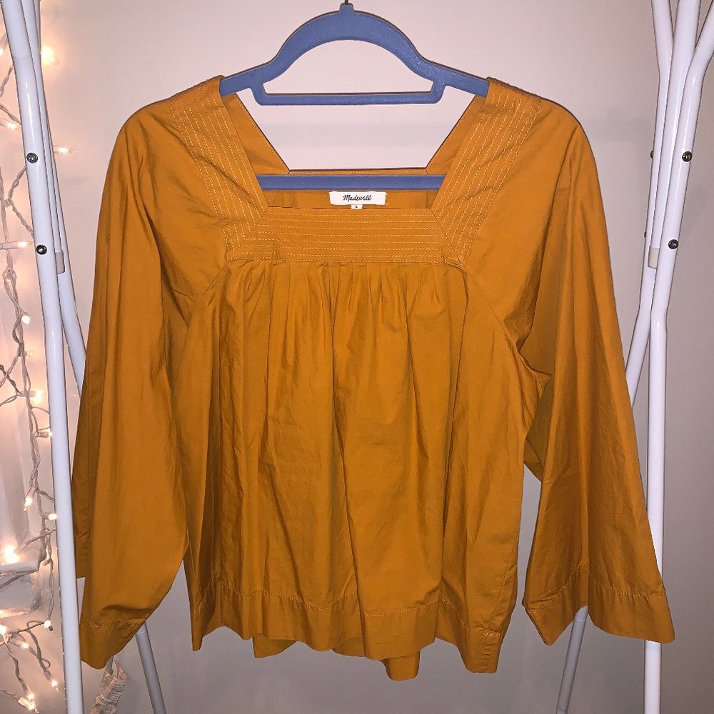 Madewell SQUARE-NECK TOP - Picture 1 of 4